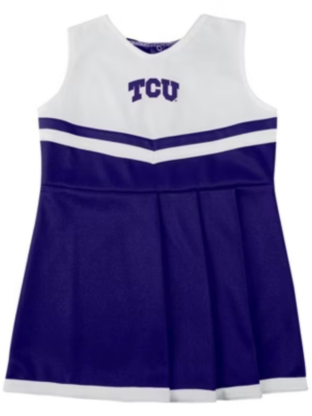 Rivalry Threads Kids One Piece Cheer Dress - Purple & White TCU